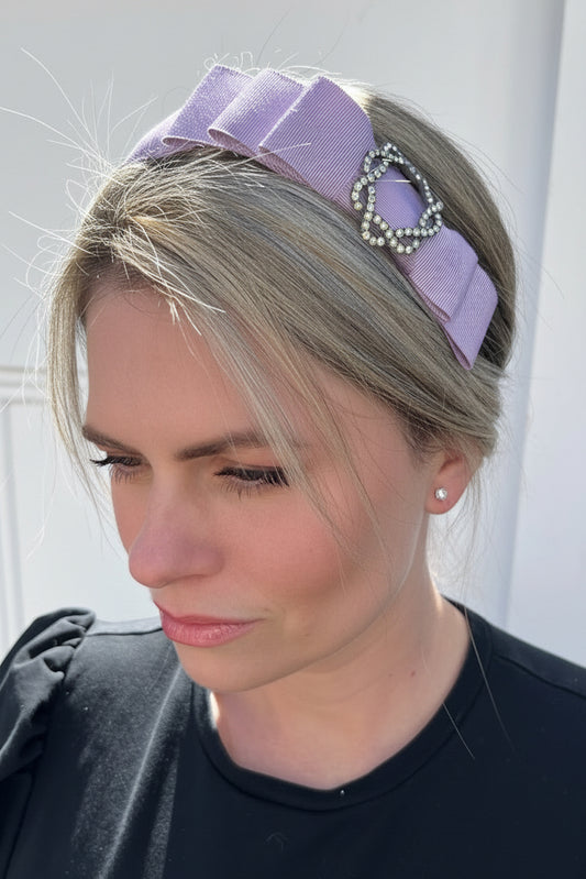 Lilac coloured headband