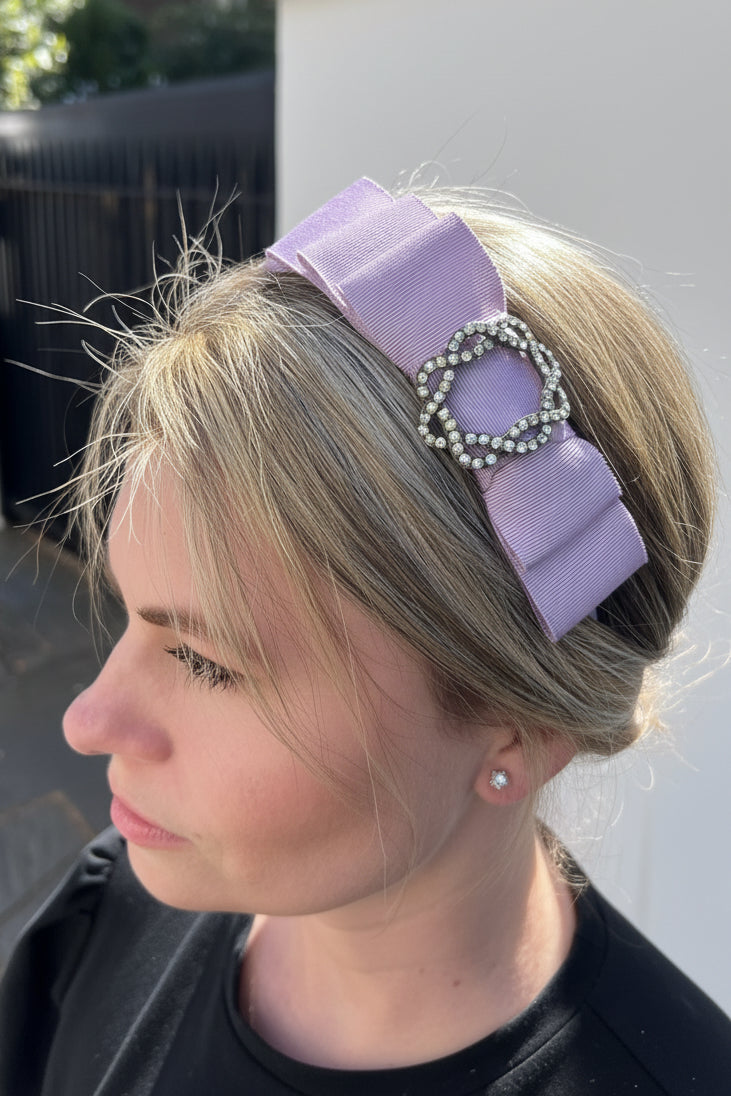 Lilac coloured headband