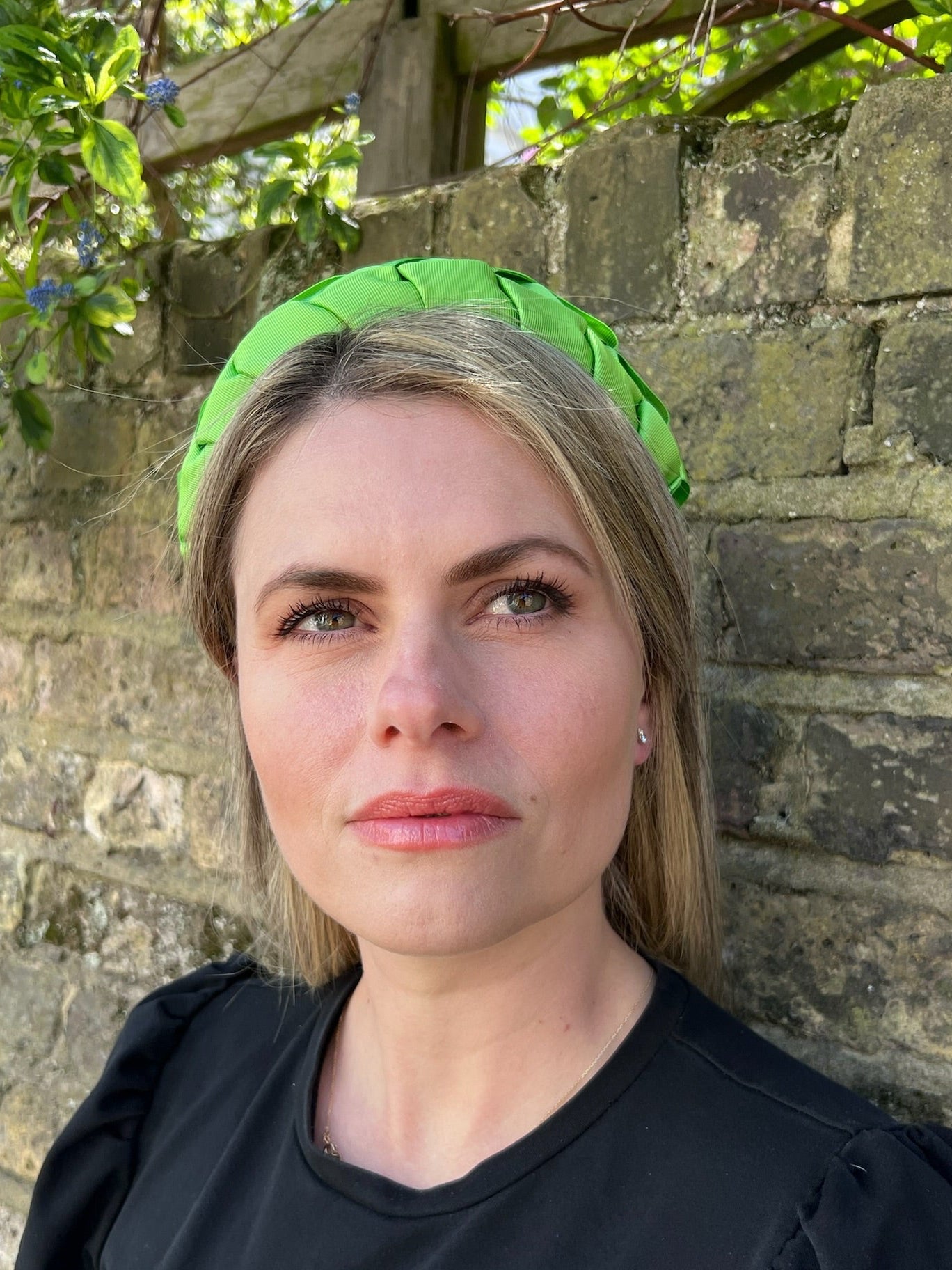 Mary in light green