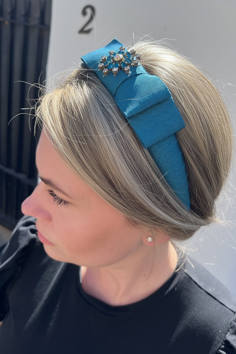 Petrol coloured headband