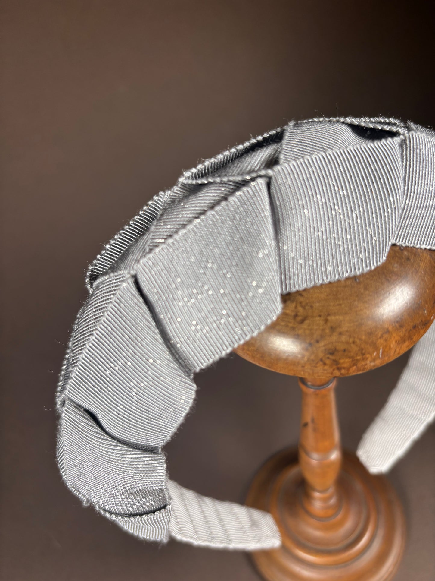 Mary in shimmering silver