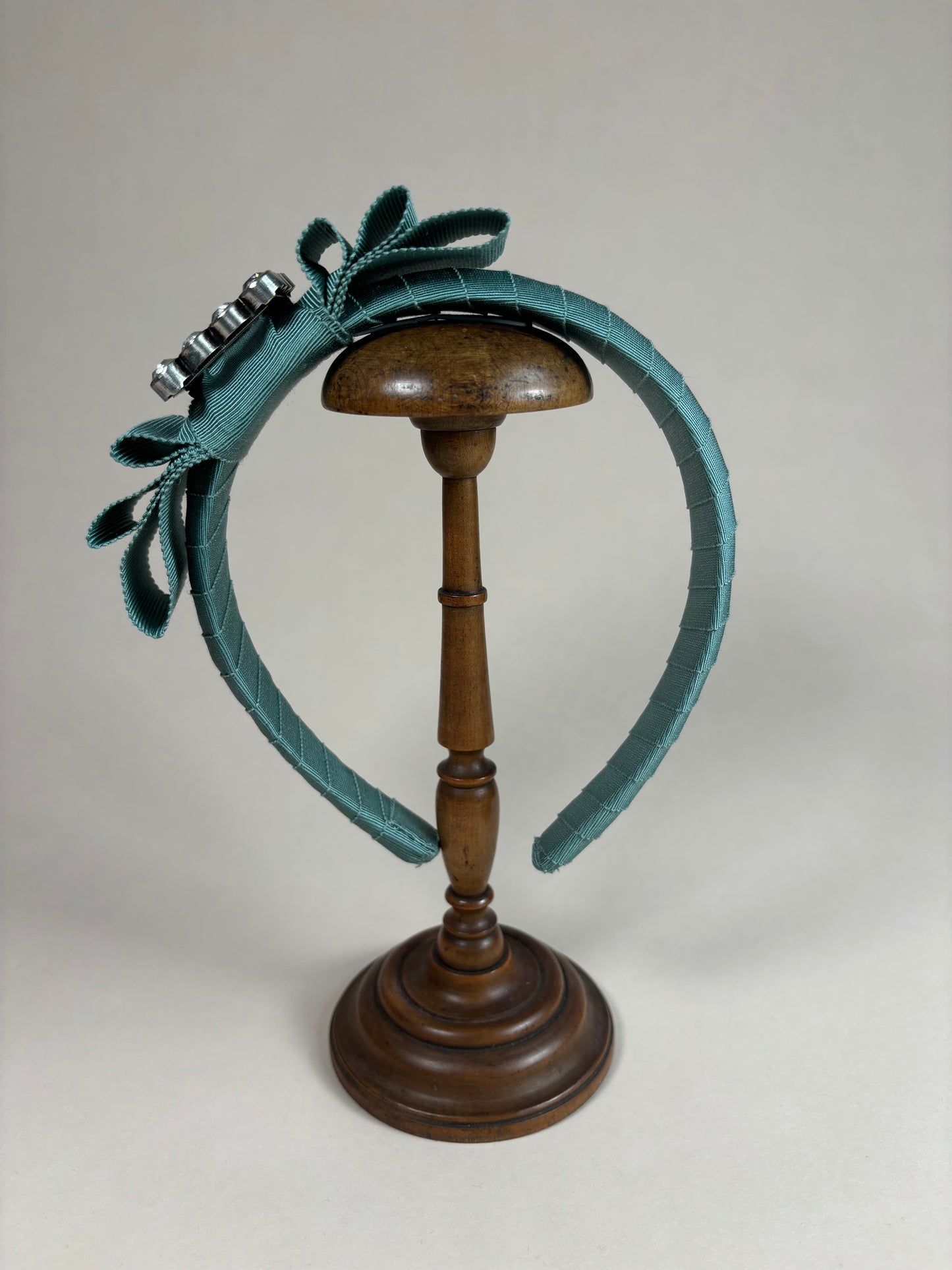 Charlotte in powdery turquoise with stunning antique square